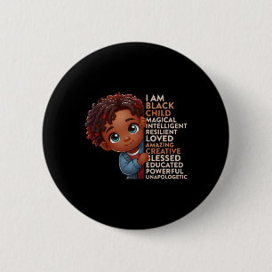 Ich bin Schwarzes Kind Geschichtsmonat Afroamerika Button