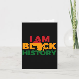 Ich bin Schwarzgeschichte Monat Afrikanischer amer Karte