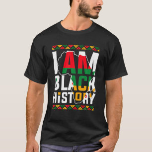 Ich bin Schwarzgeschichte Monat Afrikanischer amer T-Shirt