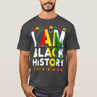 Ich bin Schwarzgeschichte Monat Afrikanischer amer T-Shirt