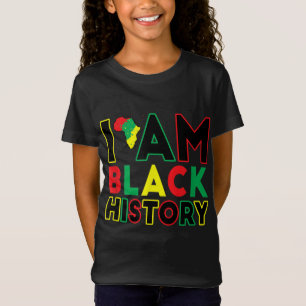 Ich bin Schwarzgeschichte Monat Afrikanischer amer T-Shirt