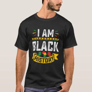 Ich bin Schwarzgeschichte Monat Power Fist Africa T-Shirt