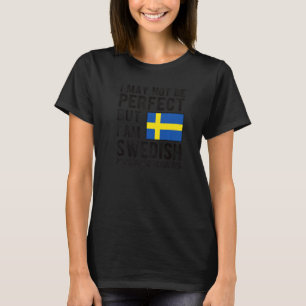 Ich bin schwedische Flagge Schweden Heritage Schwe T-Shirt