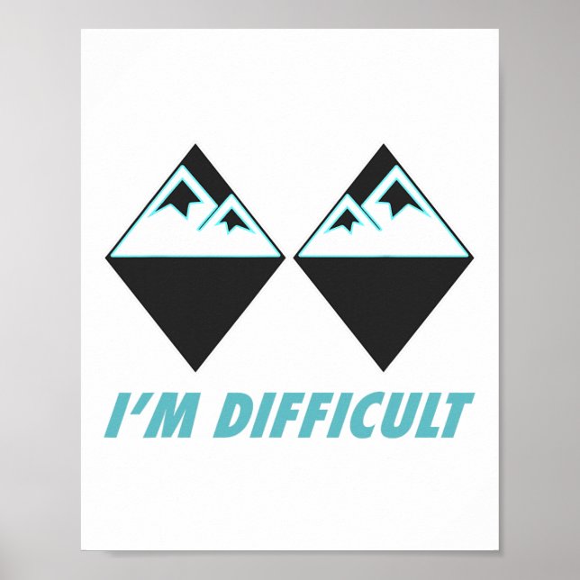 Ich bin schwer Ski Double Black Diamonds Colorado  Poster (Vorne)