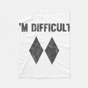 Ich bin schwierige Double-Black-Diamond-Ski-Schnee Fleecedecke