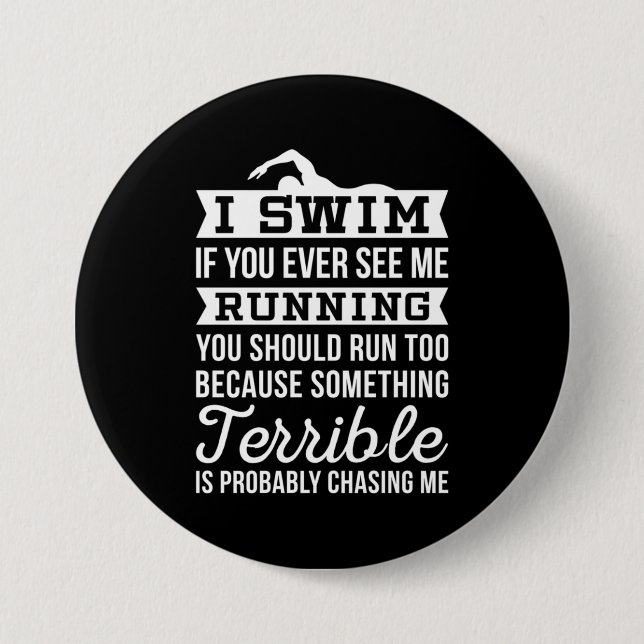 Ich bin schwimmend button (Vorderseite)