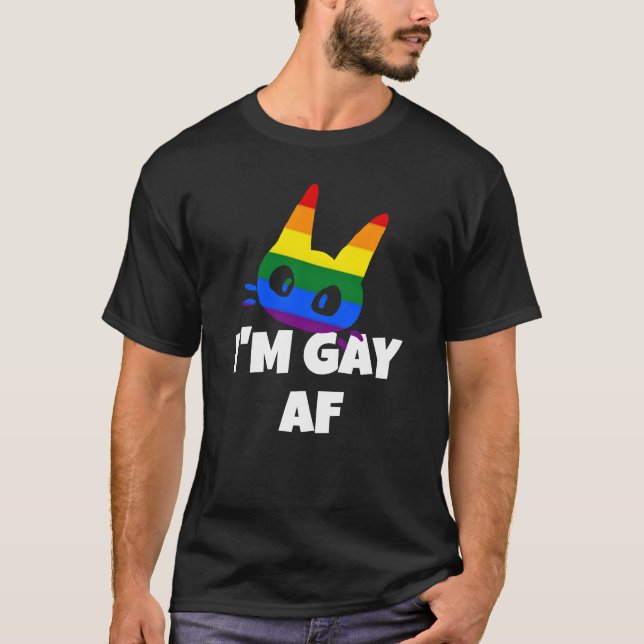 Ich bin schwul af T-Shirt (Vorderseite)