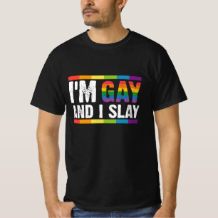 Ich bin schwul und ich rocke LGBTQ Gay Pride  T-Shirt