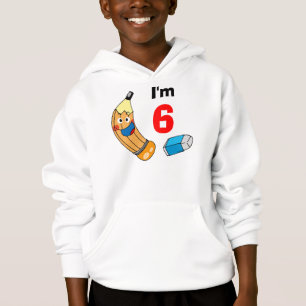Ich bin sechs (Bleistift u. Radiergummi) Hoodie