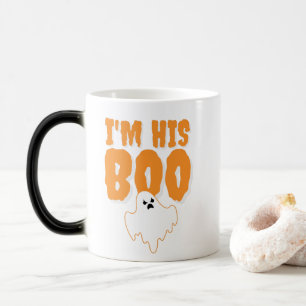 Ich bin sein Boo Funny Ghost Halloween Verwandlungstasse