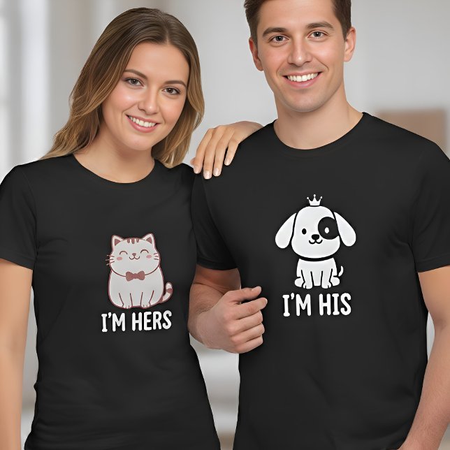 Ich bin sein passendes Paar süßer Hund T-Shirt (Von Creator hochgeladen)