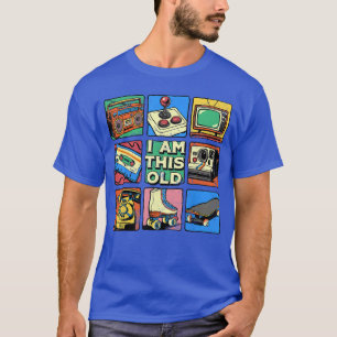 Ich bin seine alte Retro-Vintage-Nostalgie 80er 90 T-Shirt