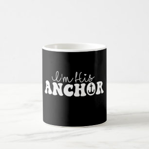 Ich bin seine Anchor Matching Paare Segelspass Fun Kaffeetasse