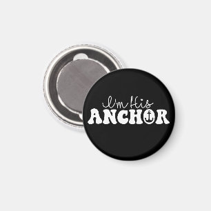 Ich bin seine Anchor Matching Paare Segelspass Fun Magnet