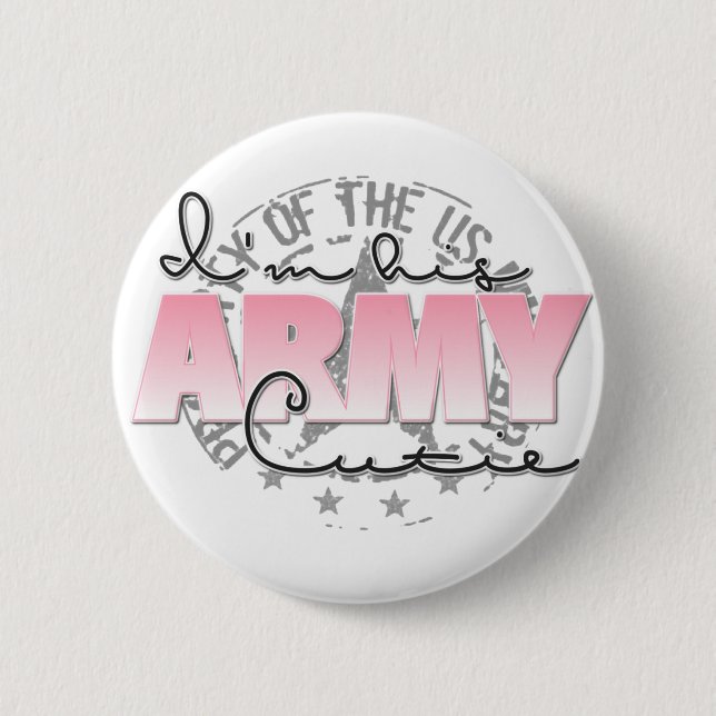 Ich bin seine Armee-Süsse Button (Vorderseite)