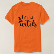 Ich bin Seine Hexe | Black Text Paare Halloween T-