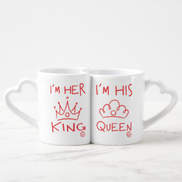 Ich bin seine Königin/ich bin ihr König Liebestassen