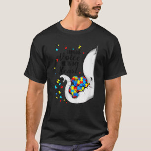 Ich bin seine Stimme Autismus Bewusstsein Puzzle E T-Shirt