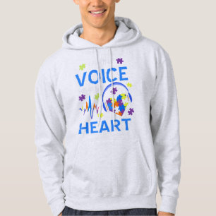 "Ich bin seine Stimme, er ist mein Herz Autismus A Hoodie