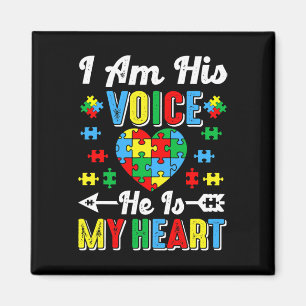 Ich bin seine Stimme, er ist mein Herz Autismus Ma Magnet