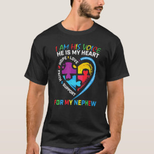 Ich bin seine Stimme, er ist mein Herz, Blaues Aut T-Shirt
