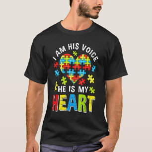 Ich bin seine Stimme, er ist mein Herz Puzzleteil T-Shirt