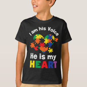 Ich bin seine Stimme, er ist meine Mama des Autism T-Shirt