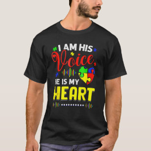 Ich bin seine Stimme, er ist meine Mama des Autism T-Shirt
