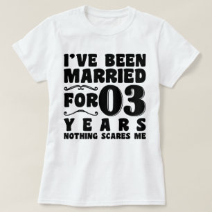 Ich Bin Seit 3 Jahren Verheiratet Hochzeitsfeier L T-Shirt