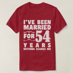 Ich bin seit 54 Jahren verheiratet Ehemann Ehefrau T-Shirt