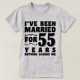 Ich bin seit 55 Jahren verheiratet Geburtstagsgesc T-Shirt