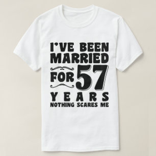 Ich bin seit 57 Jahren verheiratet Ehemann Ehefrau T-Shirt