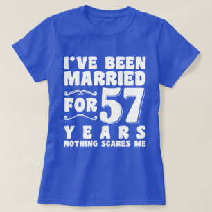 Ich bin seit 57 Jahren verheiratet Geburtstagsgesc T-Shirt