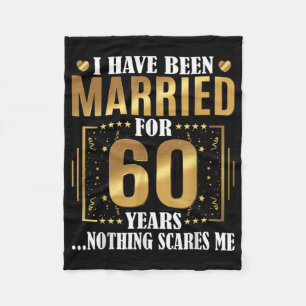 Ich bin seit 60 Jahren Verheiratet, 60. Hochzeit Fleecedecke