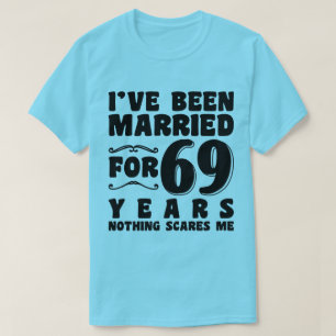 Ich bin seit 69 Jahren Cool Verheiratet T-Shirt