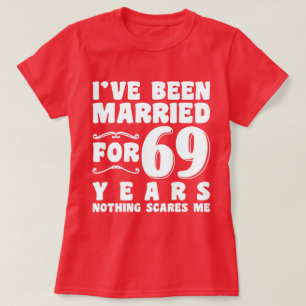 Ich bin seit 69 Jahren verheiratet Geschenk zum Ju T-Shirt