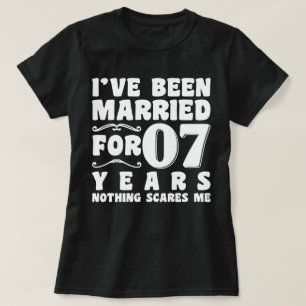 Ich bin seit 7 Jahren verheiratet Hochzeitsfeier L T-Shirt