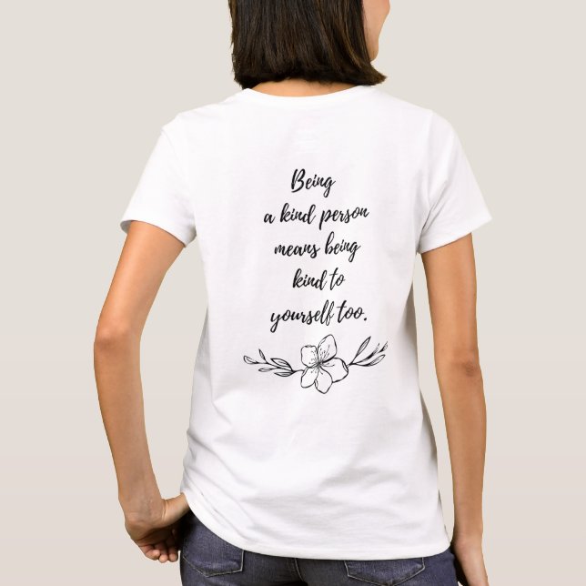 Ich bin selbst freundlich T-Shirt (Rückseite)