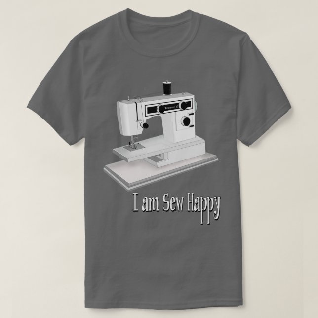 Ich bin Sew Happy T-Shirt (Design vorne)