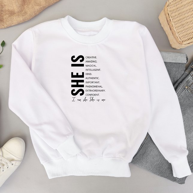 Ich bin "She-She" bin ich Ermutigung T-Shirt (i am she.)