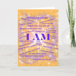 Ich bin Shekinah Glory Grußkarte Karte