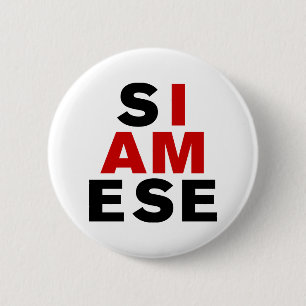 ICH BIN SIAMESE BUTTON