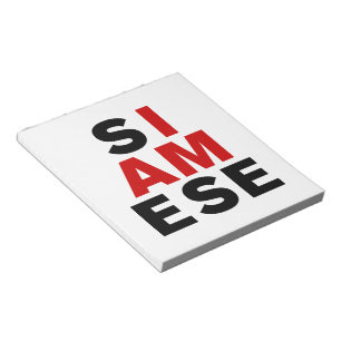 ICH BIN SIAMESE NOTIZBLOCK