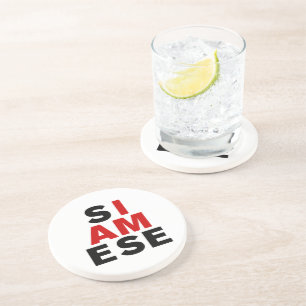 ICH BIN SIAMESE SANDSTEIN UNTERSETZER