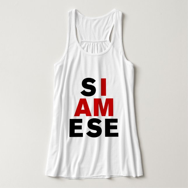 ICH BIN SIAMESE TANK TOP (Design Vorderseite)