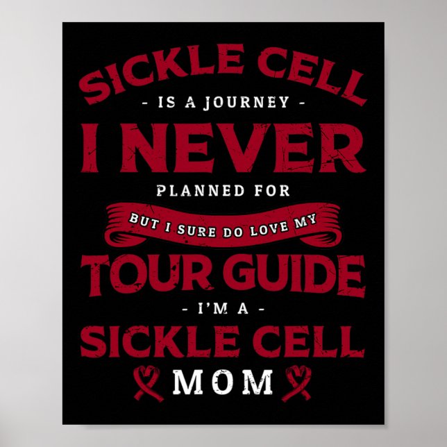 Ich bin Sickle Cell Mama - Sickle Cell Disease Bew Poster (Vorne)
