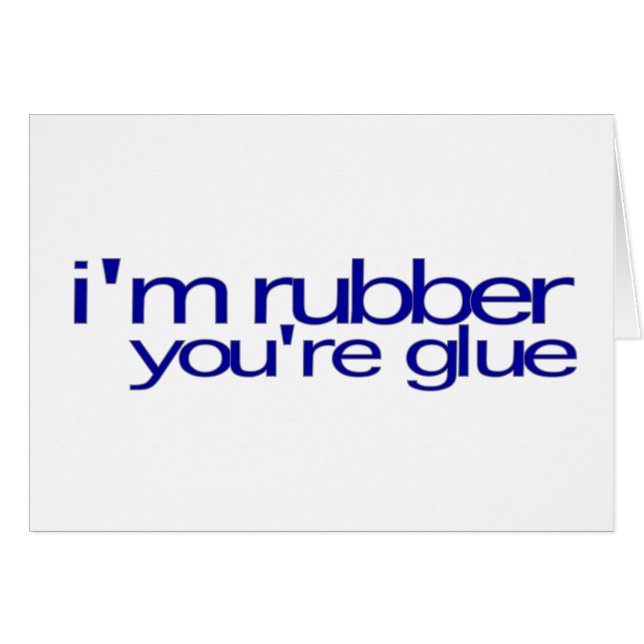 Ich bin Sie bin Kleber Gummi (Vorderseite (Horizontal))