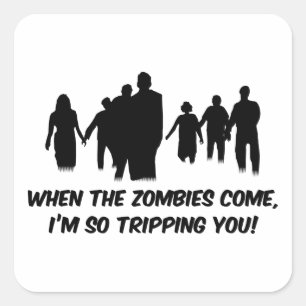 Ich bin Sie so stolpernd Quadratischer Aufkleber