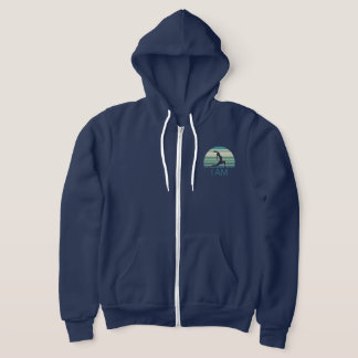 Ich BIN Signature Ocean Green Zip-Up Hoodie