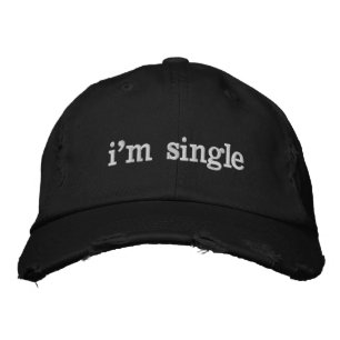Ich bin Single Bestickte Baseballkappe